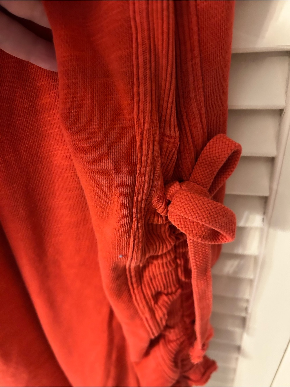 Anthropologie daily practice Red Wide-Leg ribbed Jumpsuit - Picture 8 of 10